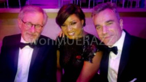 With director Stephen Spielberg and Lincoln actor, Daniel day-Lewise ( co - honorees)
